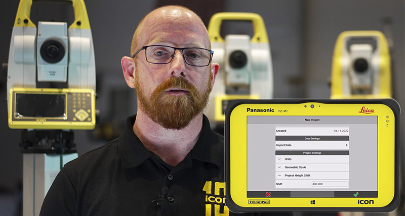 Leica iCON build v7.5 : Report d’altitude dans un projet
